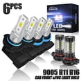 thumbnail image 1 of For Chevy Silverado 1500 2007-2015 6X Front Light H/L+Fog Light Bulbs White A++ Canbus Ready Easy Install, 1 of 14