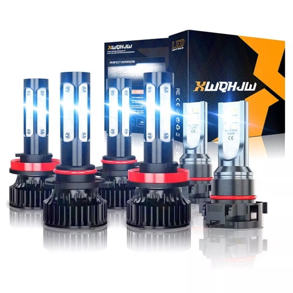 For Chevy Silverado 1500 2007-2015 - 6x 6000K LED Headlight Hi/Lo&Fog Bulbs Kit