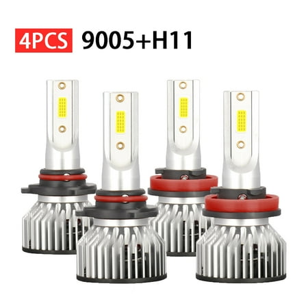 For Chevy Silverado 1500 2007-2015 Combo LED Headlight Kit Bulbs Hi / Low Beam,White,9005+H11