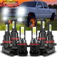 thumbnail image 1 of LED Headlights & Fog Lights Bulbs 6000K fits Chevy Silverado, 6 Pack, 1 of 12