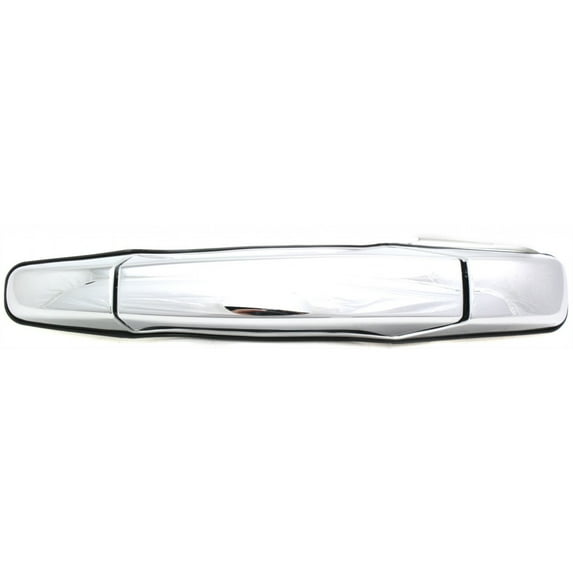 For Chevy Silverado 1500/2500 2007-2014 Door Handle Driver Side | Rear | Outer | Chrome | Replacement For GM1520130 | 22738725, 25890289