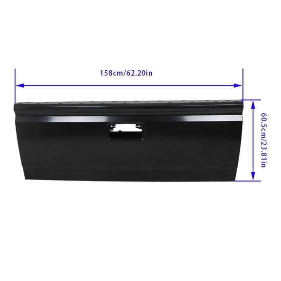 For Chevy Silverado 1500 2500 2014-2019 Black Steel Tailgate Tail Gate W/ Assist