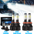 thumbnail image 1 of For Chevy Silverado 1500 2500 HD 2007-2015 6Pcs LED Headlight Bulbs Fog Lights, 1 of 7