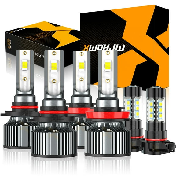 For Chevy Silverado 1500 Crew Cab Pickup 5.3L 2007-2015 LED Headlights Fog Light