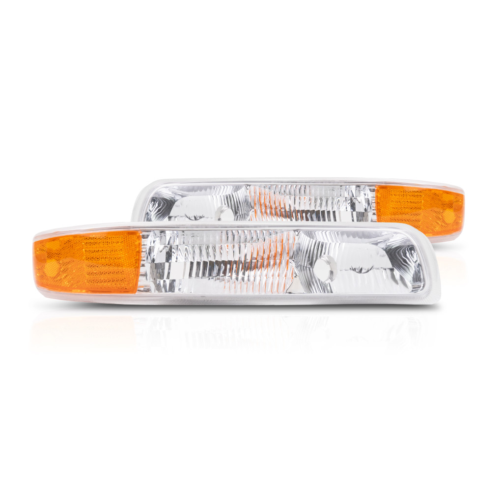 For Chevy Silverado 1500 Parking / Signal Light Assembly Unit 1999-2002 Pair Driver and Passenger Side | GM2520173 + GM2521173