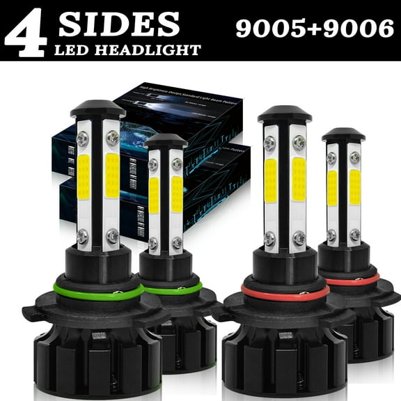 For Chevy Silverado 1999-2002 Tahoe 2000-2006 LED Headlights Lights Bulbs Kit