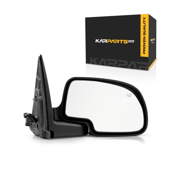 For Chevy Silverado 2500 1999 2000 2001 2002 Mirror Passenger Side | Power View Heated | w/ Chrome Textured Cover Folding | GM1321173 | 15179830