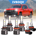 thumbnail image 1 of For Chevy Silverado 2500 2008-2014 LED Headlights Combo 9005 High+H11 Low Beam + H11 Fog Light Bulbs Kit 6Pcs 6000K White, 1 of 15