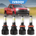thumbnail image 1 of For Chevy Silverado 2500 2008-2018 LED Headlight Bulbs 9005 High Beam + H11 Low Beam Kits 4Pcs 6000K Bright White, 1 of 11