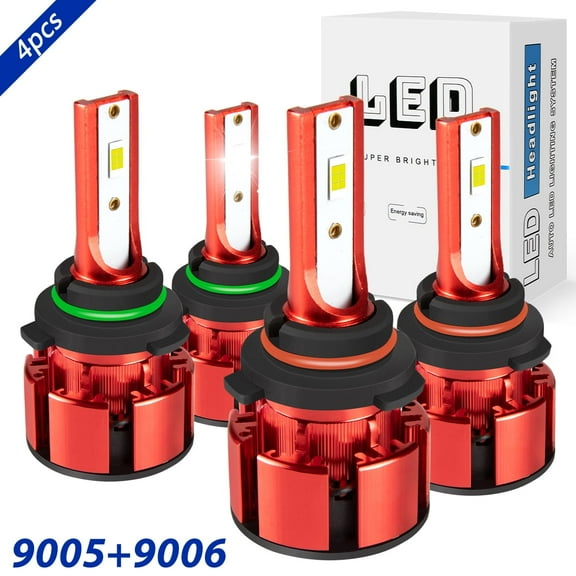 For Chevy Silverado 2500 HD 2001 2002 2003 2004 2005 2006 LED Headlight Bulbs Kit 6000K White