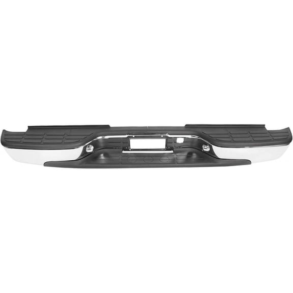 For Chevy Silverado 2500 HD 2001-2006 Step Bumper Assembly | Rear | Chrome | w/ Pads | GM1103129 | 12473000-PFM