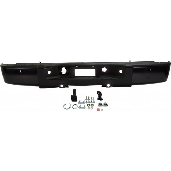 For Chevy Silverado 2500 HD 2007 08 09 10 11 12 2013 Step Bumper Assembly | Rear | w/ Rear Object Sensor | Replacement For GM1103149