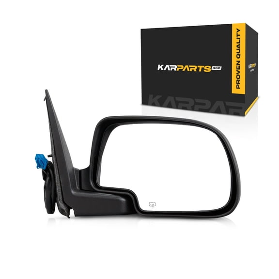 For Chevy Silverado 2500 HD Classic 2007 Door Mirror Passenger Side | Power View Folding Heated | Textured Black | GM1321293 | 15226945