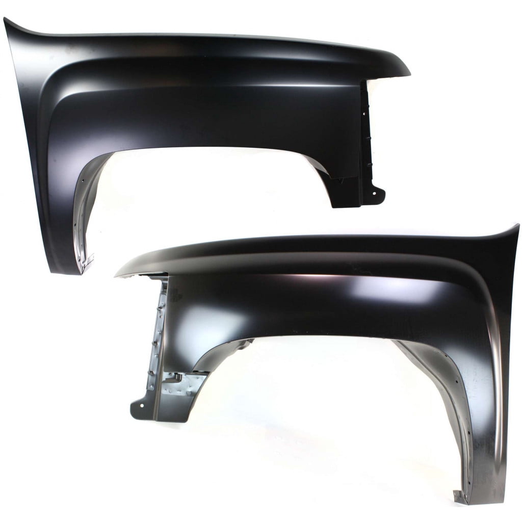 For Chevy Silverado 2500 HD Front Fender 2007-2014 Driver and Passenger Side Pair / Set | LT/LTZ/WT | For GM1240341 + GM1241341 | 22977473 + 22977474