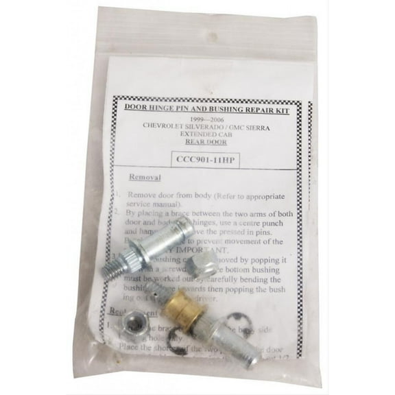 For Chevy Silverado 3500 Classic 2007 Door Hinge Pin & Bushing Kit | Rear | 1 Kit Per Hinge/2 Per Door | 89025543