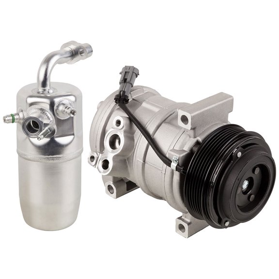 For Chevy Silverado GMC Sierra 6.6L Diesel 11-14 AC Compressor w/ A/C Drier - BuyAutoParts