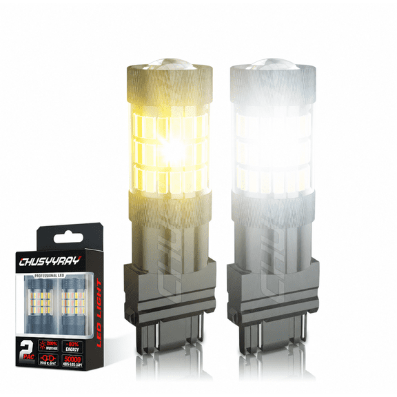 For Chevy Silverado 2500 White/Amber Switchback LED Turn Signal Light 2pcs Bulbs