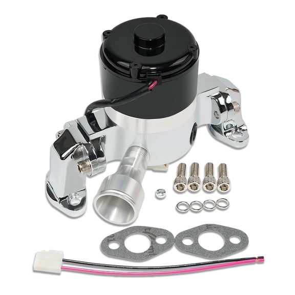 For Chevy Small Block 262 327 350 383 400 High Flow Electric Water Pump Chrome