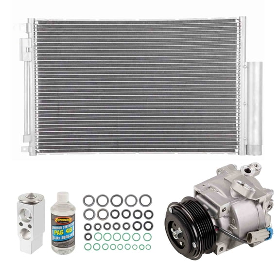 For Chevy Sonic 2014 2015 OEM AC Compressor w/ Condenser Drier - BuyAutoParts