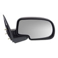 thumbnail image 1 of For Chevy Suburban 1500 2000-2005 Door Mirror Passenger Side | Non-Heated | Manual | Black Cover | Chrome | Replacement For 25876715-PFM | GM1321208, 1 of 5