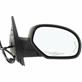 For Chevy Suburban 2007 08 09 10 11 12 13 2014 Mirror Passenger Side | Outer | w/ Puddle Lamp | w/ Arrow Signal | Black | GM1321435 | 25779805-PFM