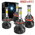 thumbnail image 1 of For Chevy Suburban 2007-2014 Led Headlight Bulbs 9005 H11 High Low Beam 4pcs, 1 of 9