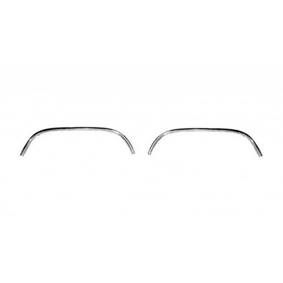 For Chevy Tahoe 1995-2000 Wheel Arch Molding Driver and Passenger Side | Pair | Rear | Chrome | Plastic | GM1790106, GM1791105 | 15546459, 15546460