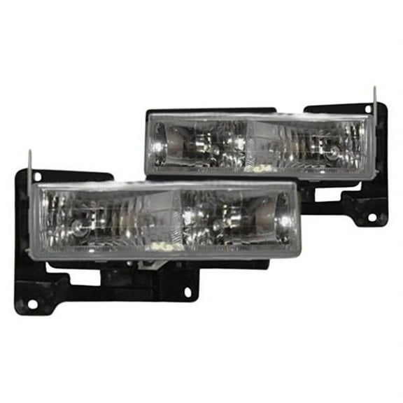 For Chevy Tahoe 1999 2000 Performance Headlight Set | Crystal Projectile Beam | Replacement For GM2505105