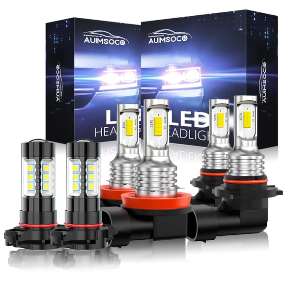 For Chevy Tahoe 2007-2015 6X 6000K Front LED Headlights + Fog Light Bulbs Kit GL
