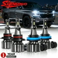 thumbnail image 1 of For Chevy Tahoe 2007-2020 LED Headlight Bulbs 9005+H11 HIGH LOW Beam Combo Kit 4Pcs 6000K White, 1 of 11
