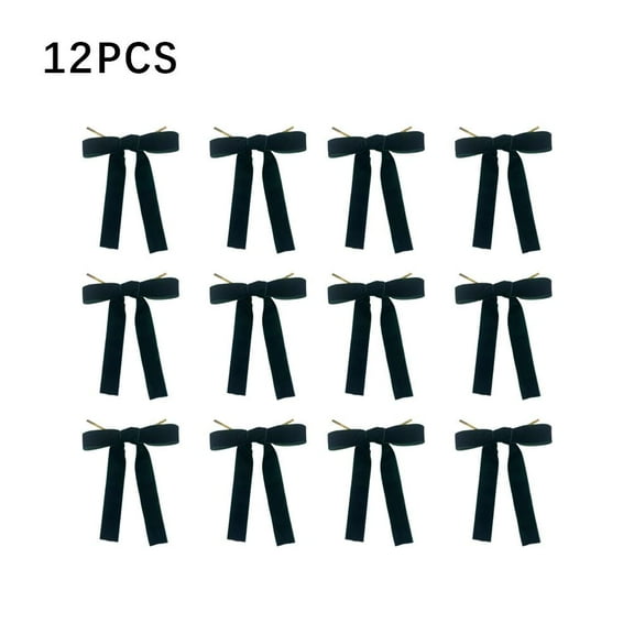 For Christmas Bows 12 Pack Premium Red Velvet Wreath Bows With Wire Edges For Gift Wrapping Tree Decorations