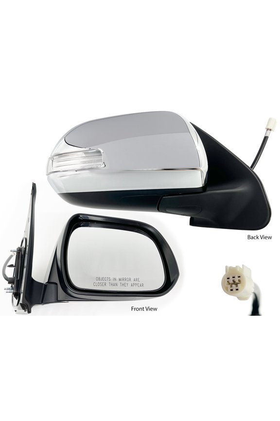 For Chrome Cover with Signal Non-Heated Mirror 2012-2015 TACOMA Passenger Side