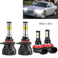 thumbnail image 1 of For Chrysler 200 2013 2014 2015 Headlight + Fog Light Bulbs Combo LED 9012 + H11, 1 of 10