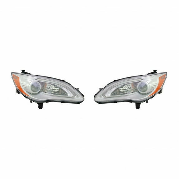For Chrysler 200 Headlight Assembly 2011 12 13 2014 Pair Driver and Passenger Side | LX/Limited/Touring Model | DOT Certified | CH2518140 | CH2519140 | 5182591AC | 5182590AC