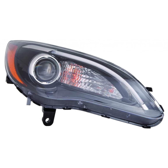 For Chrysler 200 Sedan Headlight Assembly 2011 S Model BLACK Bezel Passenger Side For CH2503294 | 68088066AC