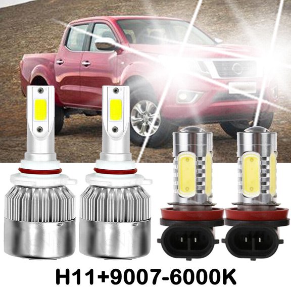 For Chrysler 300 2011 2012 2013 2014 4LED Headlight High / Low+Fog Light Bulbs