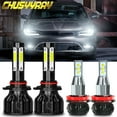 thumbnail image 1 of For Chrysler 300 2011 2012 2013 2014 6000K LED Headlight + Fog Light Bulbs Combo, 1 of 12