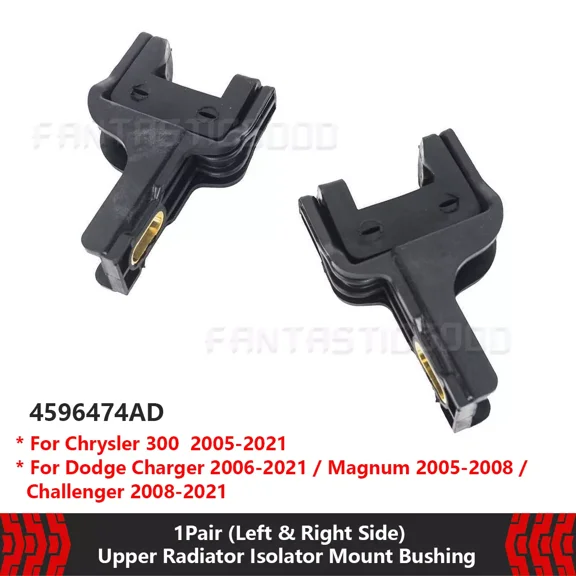 For Chrysler 300 Dodge Charger Challenger Magnum 2x Upper Radiator Isolator Kits