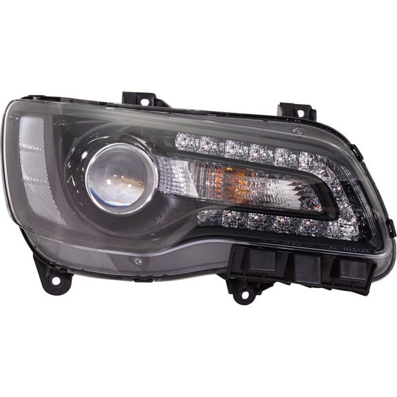 For Chrysler 300 Headlight Assembly 2018 2019 2020 Passenger Side Projector Code LMC/MFA Black Bezel For CH2503331 | 68402948AA