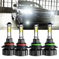 thumbnail image 1 of For Chrysler Cirrus 2007-2010 6000K LED Headlight High Low Beam Bulbs Combo 4X, 1 of 11