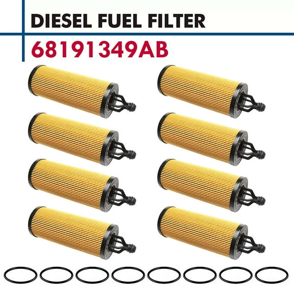 For Chrysler Jeep Dodge RAM 3.2L 3.6L V6 Oil Filter Cartridge MO-349 SET 8