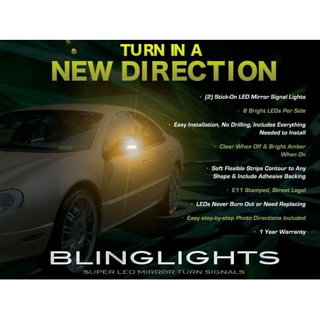 For Chrysler LHS LED Side View Mirror Turnsignal Lights Turn Signal Lamps Mirrors Light Lamp Signalers