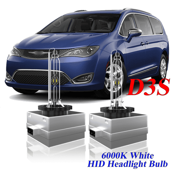 For Chrysler Pacifica 2017 2018 2019 2020 D3S HID Headlight High/Low Beam 6000K Crystal White Xenon Bulbs Set 2