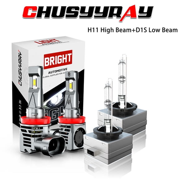 For Chrysler Town & Country 2008-2016 Kit Bombillas H11 D1S LED para Faros
