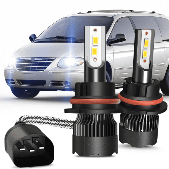 For Chrysler Town&Country Base 2005 2006 2007 2X 9007 HB5 LED Headlight High/Low Bulb