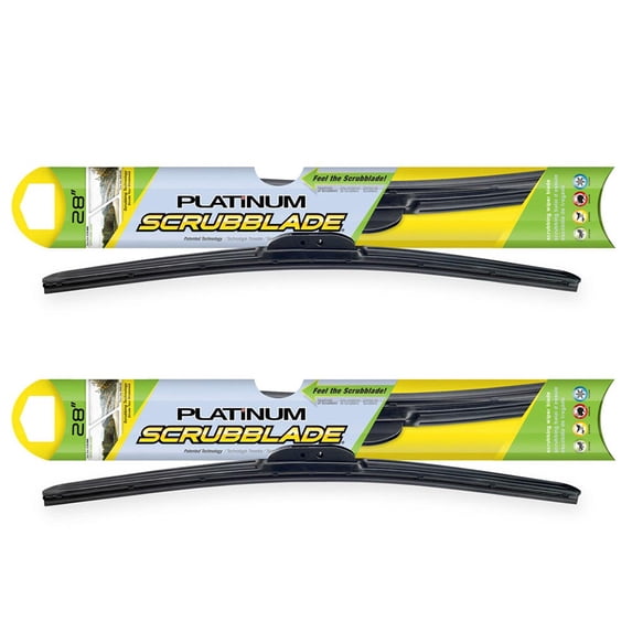 For Chrysler Town Country Ford Escape Scrubblade Platinum Wiper Blade Set - BuyAutoParts