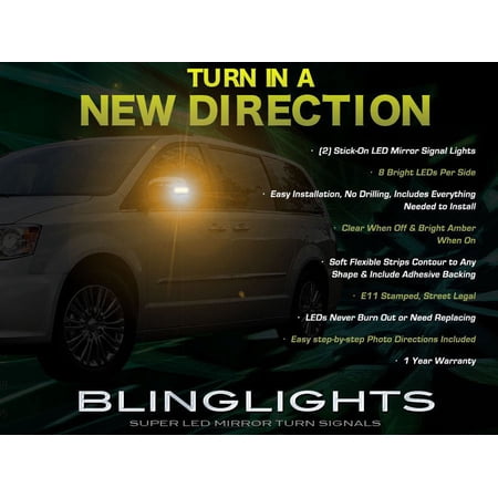 For Chrysler Town & and Country Side LED Mirror Turnsignals Turn Signals Mirrors Signalers Lights Lamps