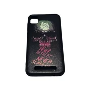 For Cloud Mobile Stratus C7 TPU 1-Piece Flexible Skin Cover Cell Phone Case + Tempered Glass - Never Skull