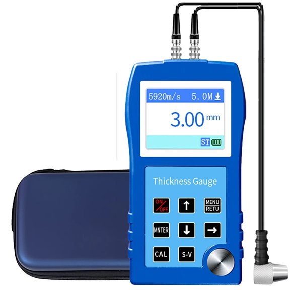 For Coating Thickness On Metals, Plastics, Steel , Ultrasonic Physical Thickness Gauge ,East to Read