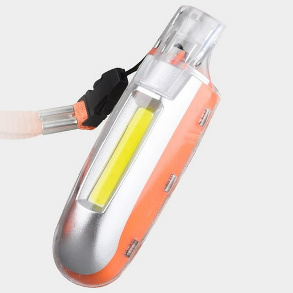 For Cob Strong Light Whistle Light Creative Key Chain Portable Led Flashlight